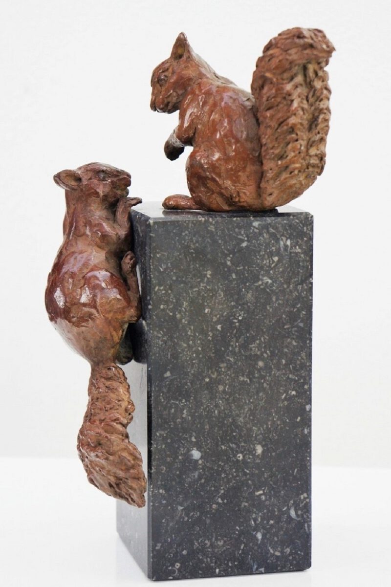 bronzen eekhoorns Diane Timmer